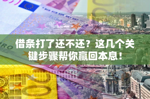 济南借条打了还不还？这几个关键步骤帮你赢回本息！