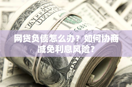 济南网贷负债怎么办？如何协商减免利息风险？