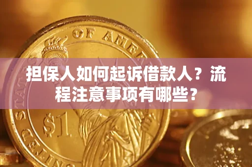 济南担保人如何起诉借款人？流程注意事项有哪些？